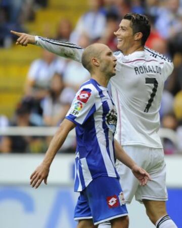 Cristiano Ronaldo celebra el 1-6.