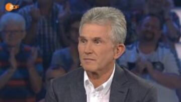 Jupp Heynckes, durante la entrevista en la cadena alemana ZDF.