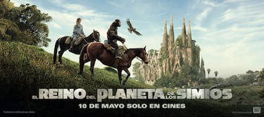 Cibeles y la Sagrada Familia sobrevivieron a la guerra contra los monos en ‘El Reino del Planeta de los Simios’