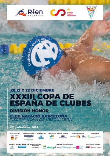 Cartel de la Copa de España de Clubes en División de Honor.