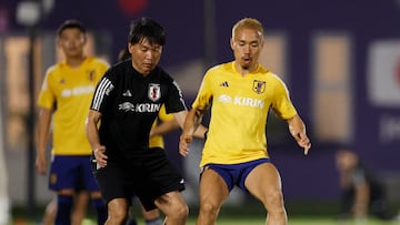 Soccer Football - FIFA World Cup Qatar 2022 - Japan Training - Al Sadd SC, Doha, Qatar - November 12, 2022 Japan's Yuto Nagatomo during training REUTERS/John Sibley