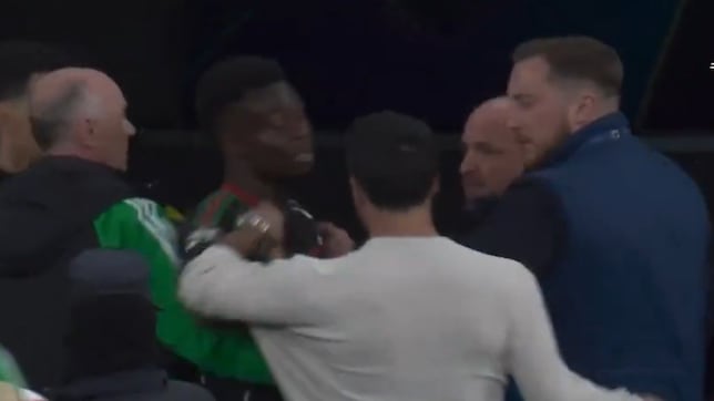 Conato de tangana en el descanso... ¡con Carvajal implicado!