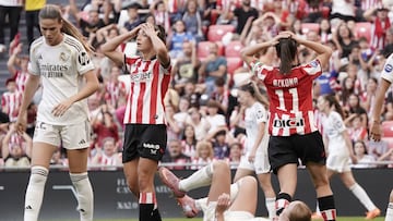 Partido de la jornada 8 de la Liga F entre el Athletic y el Madrid.