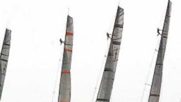 <b>RETRASO. </b>Las embarcaciones salieron con retraso debido a las condiciones metereológicas.