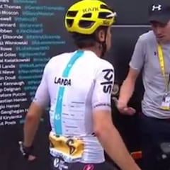 Portal abroncó a Landa, que se justificó: "Disputé la victoria"