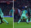 El Barça reclamó dos penaltis en la primera parte ante el Athletic