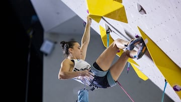 Escaladora en la Copa del Mundo IFSC 2025