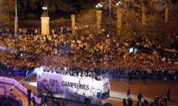 Las celebraciones del campeón