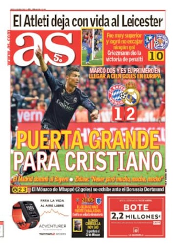 Las portadas de AS de abril