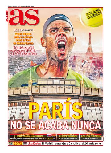 Rafa Nadal a través de las portadas de As