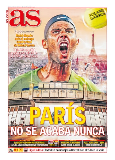 Rafa Nadal a través de las portadas de As