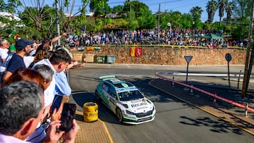 Cohete Suárez en el Rally de Sierra Morena.