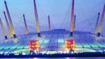 <b>DESDE FUERA. </b>La cúpula del O2, vista desde el exterior.