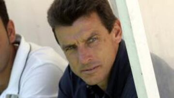 <b>JUNTOS. </b>Machín y Unzué ,juntos en el banquillo soriano.