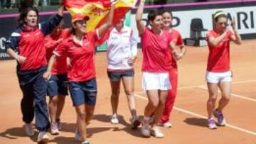 España sube al Grupo Mundial
de la mano de Carla Suárez