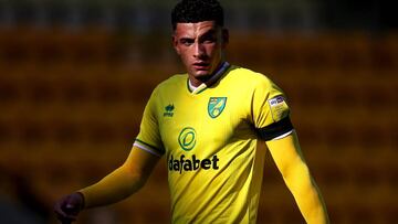 Norwich City's Ben Godfrey during the Sky Bet Championship match at Carrow Road, Norwich. (Photo by Nigel French/PA Images via Getty Images)