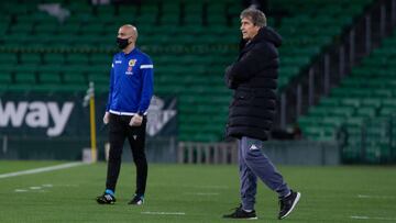 Pellegrini, durante el partido.