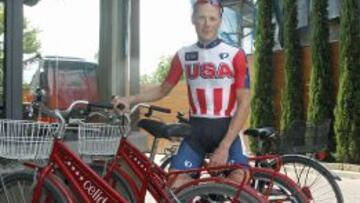 Chris Horner, con el maillot de estados Unidos en el Mudial de Florencia 2013.