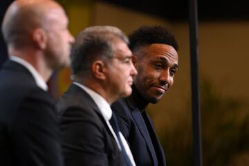 Presentación de Aubameyang como nuevo jugador del Fútbol Club Barcelona. 
