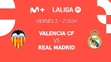 Valencia vs. Real Madrid en directo.