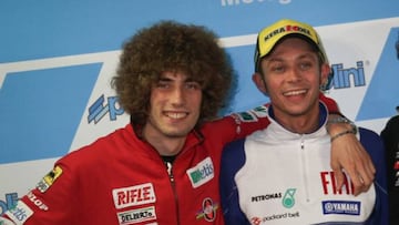 Simoncelli con Rossi.