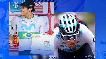 Cartel con el que el equipo Movistar ha anunciado la salida del equipo de Vinicius Rangel.