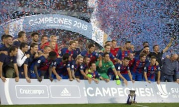 El 17 de agosto de 2016 el Barcelona de Luis Enrique se proclama Campeón de la Supercopa de España