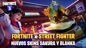Fortnite x Street Fighter: skins de Sakura y Blanka llegarán pronto