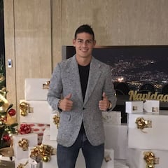 En imágenes la navidad de James, Falcao y amigos de Selección