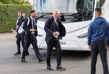 Carlo Ancelotti muy sonriente. 