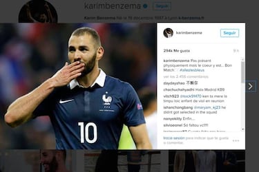 Benzema backs France: "Bravo to the team and the manager"