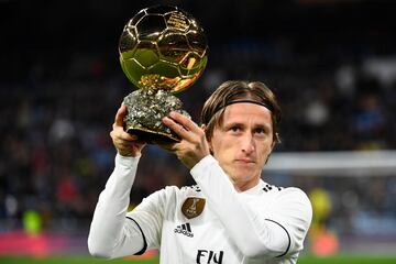 El mediocentro croata del Real Madrid fue el jugador que m¨¢s kil¨®metros recorri¨® durante el mundial de f¨²tbol disputado en Rusia. Ha ganado los premios individuales que le distinguen como el mejor futbolista de 2018.