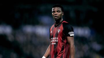 Mickael Malsa during the Copa del S.M el Rey soccer match between Real Sociedad C.F vs C.D Mirandes at Reale Arena.San Sebastian, Guipuzcoa ,Spain, 13/02/2020. 