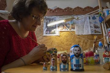 Los fabricantes de matrioshkas han creado una edicin especial para el Mundial.