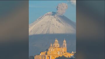 VIDEO: Increíble vista del Popocatépetl y el Santuario de Nuestra Señora de los Remedios