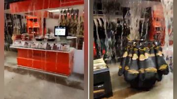 La impactante imagen de un supermercado en Málaga sufriendo las inundaciones