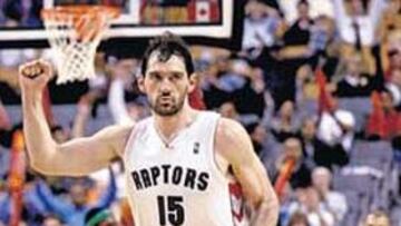 <b>SIN MIEDO. </b>A Garbajosa no le tiembla el pulso en los Raptors.