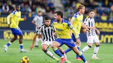 Víctor Chust en el encuentro frente al Castellón.