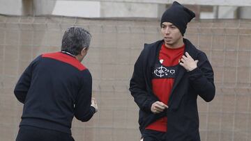 Nasri, ayer con Lillo.