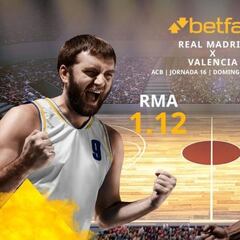 Real Madrid Baloncesto vs. Valencia Basket: horario, TV, estadísticas, clasificación y pronósticos