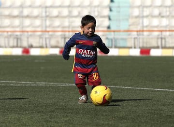 Murtaza in his new Barça kit