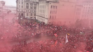 Luis Díaz, coreado en las calles de Liverpool.