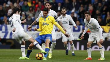 Las Palmas mareó al Madrid: dio un baño con 167 pases más