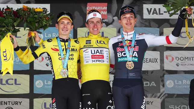 Nunca ocurrió: el podio del Dauphiné se repite en París