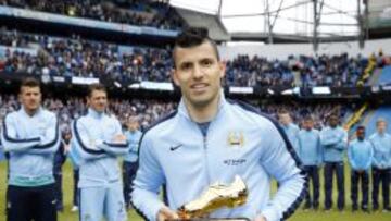 El argentino Sergio Agüero, máximo goleador de la Premier