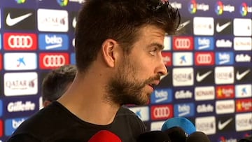Piqué: "La gente que silba antes de jugar, que se quede en casa"
