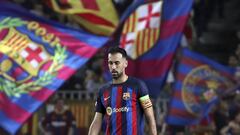 Sergio Busquets during the match between FC Barcelona and FC Bayern Munich, corresponding to the week 5 of the group C of the UEFA Champions League, played at the Spotify Camp Nou, in Barcelona, on 26th october 2022. (Photo by Joan Valls/Urbanandsport /NurPhoto via Getty Images)
PUBLICADA 11/01/23 NA MA10 1COL