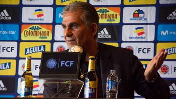 Carlos Queiroz en rueda de prensa de convocados