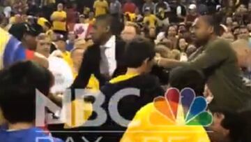 Lío tremendo en la NBA: el presidente de los Raptors a empujones con la seguridad