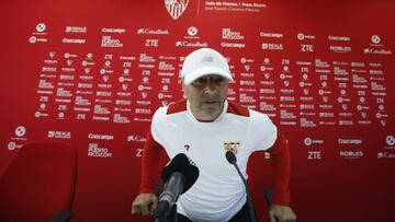 Sampaoli, en conferencia de prensa.